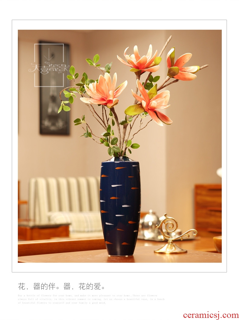 Modern American light much creative ceramic decoration vase, the sitting room porch ark TV ark home furnishing articles