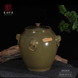 Jingdezhen tea cover pot of archaize of upscale boutique cover pot at the end of the ceramic porcelain pot Chinese style of the ancients