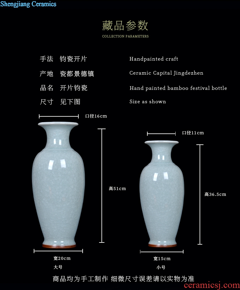 Jun porcelain of jingdezhen ceramics glaze cracks borneol antique vase, the sitting room porch household adornment handicraft furnishing articles