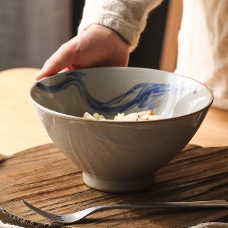 Japanese creativity tableware bowls rainbow noodle bowl bowl of household ceramic bowl bowls bowl bowl of creative salad bowl serie rainbow noodle bowl