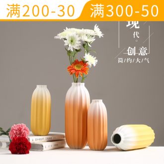 European vase furnishing articles simulation flower dried flowers flower arrangement sitting room adornment small ceramic suit small and pure and fresh flower pot