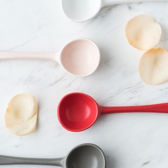Northern wind ceramic spoon creative cute little spoon household spoon scoop ice cream dessert spoon baby food