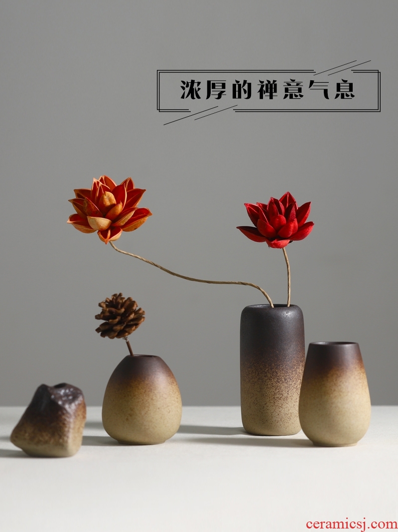 Ceramic zen floret bottle home furnishing articles flower arranging device to restore ancient ways are dried flowers sitting room all over the sky star vase table accessories