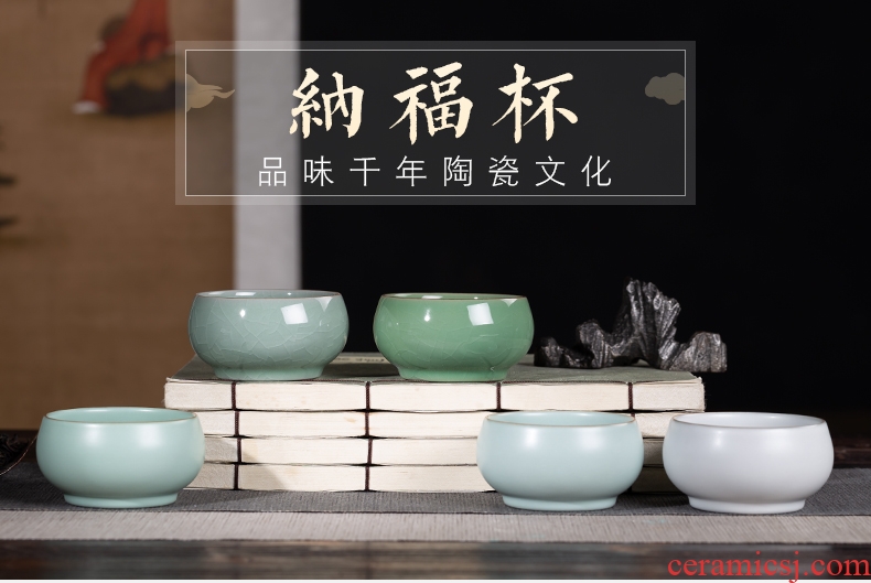 , your kiln jingdezhen ceramic cups master cup fortune sample tea cup single cup kung fu tea elder brother kiln drive