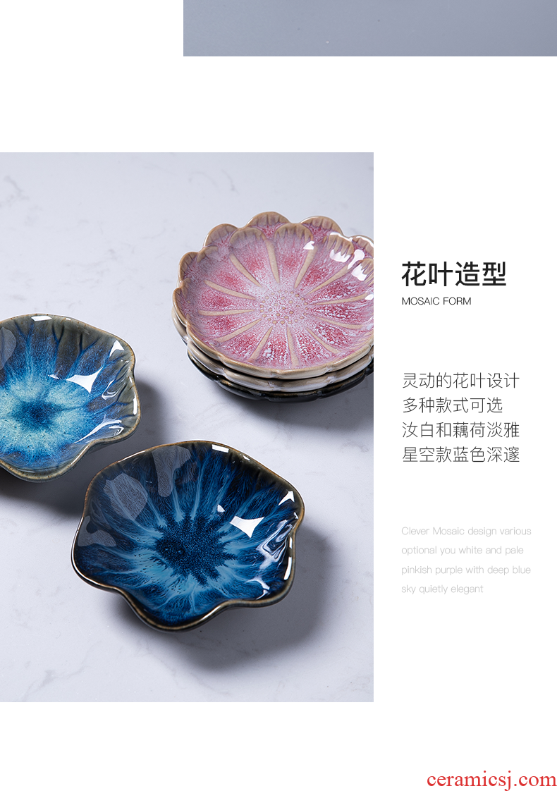 Japanese small bone plate plate plate household Nordic contracted flavour dish to eat dish seasoning dip in material ceramic dish of soy sauce dish