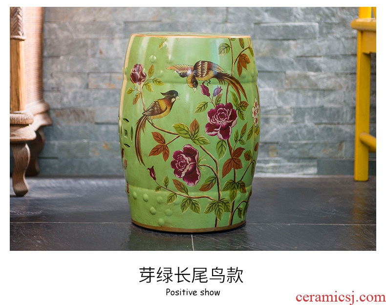 Cx American ceramic drum stool sits stool round drum stool furnishing articles of new Chinese style household act the role ofing is tasted sit pier stool the sitting room porch in shoes