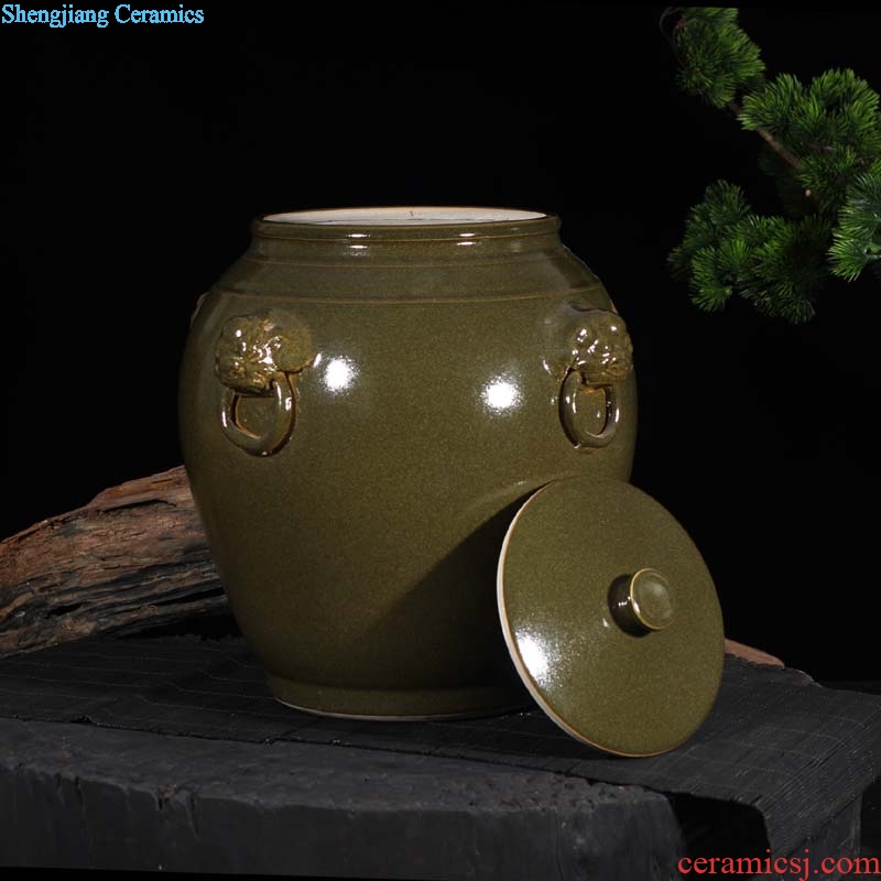 Jingdezhen tea cover pot of archaize of upscale boutique cover pot at the end of the ceramic porcelain pot Chinese style of the ancients