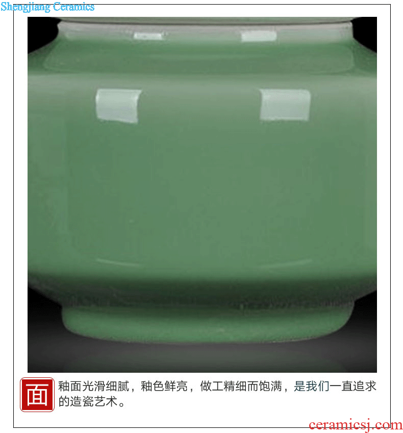 Scene, jingdezhen ceramics ceramic bean investment jar caddy candy jar home crafts
