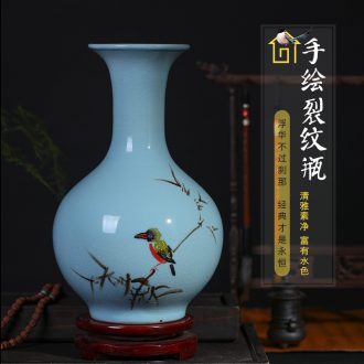 Jingdezhen ceramics Chinese hand-painted ceramic vase furnishing articles sitting room porch flower arranging, home decoration package mail