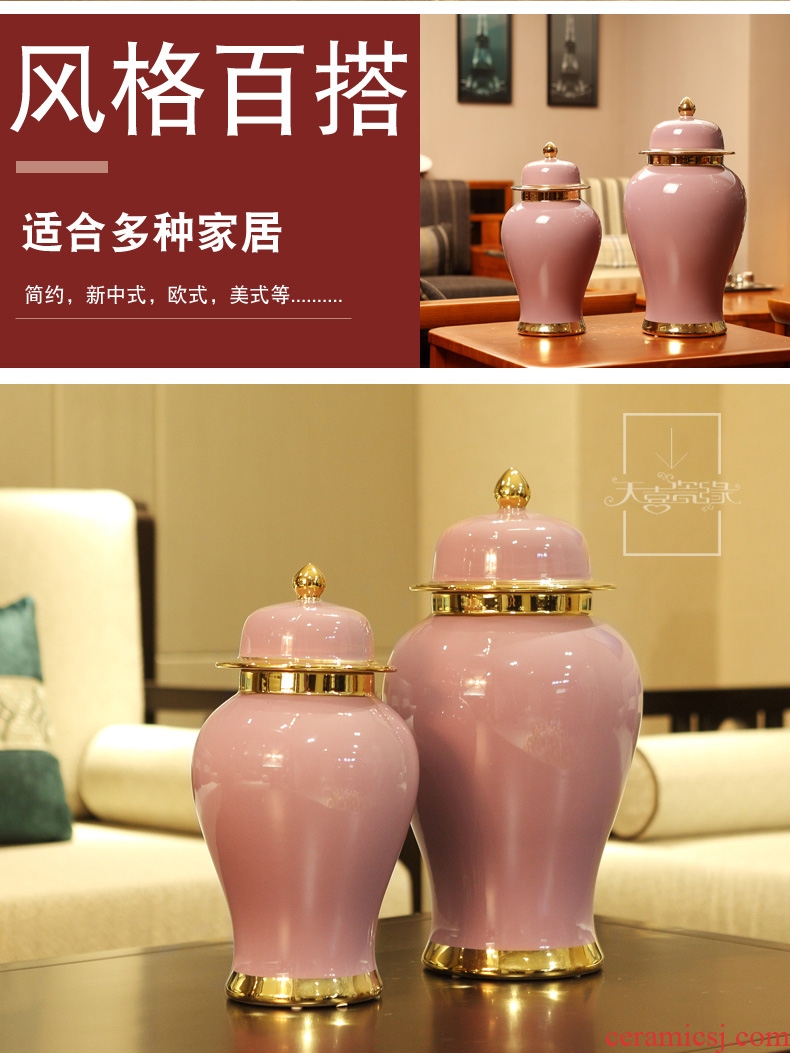 General European ceramic jars of furnishing articles American household living room show originality decorative flower arranging, porch decoration