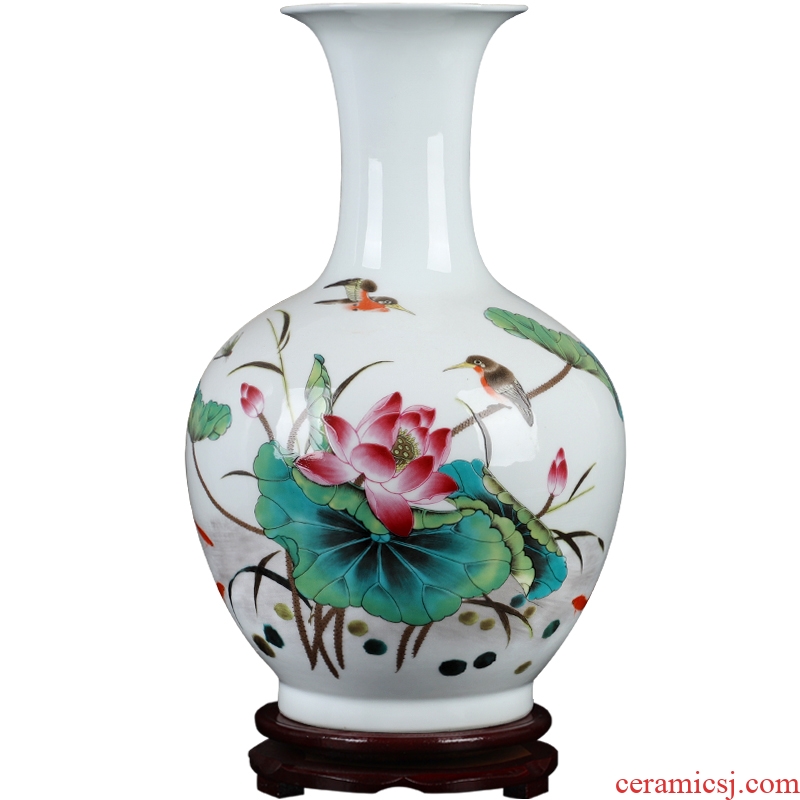 Dried flowers flower arrangement sitting room decoration ceramics vase white enamel porcelain of a large wine ark adornment that occupy the home furnishing articles