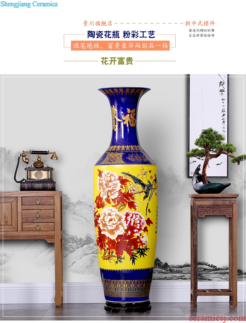 Jingdezhen ceramics vase of large sitting room large home decoration porcelain hotel opening gifts furnishing articles