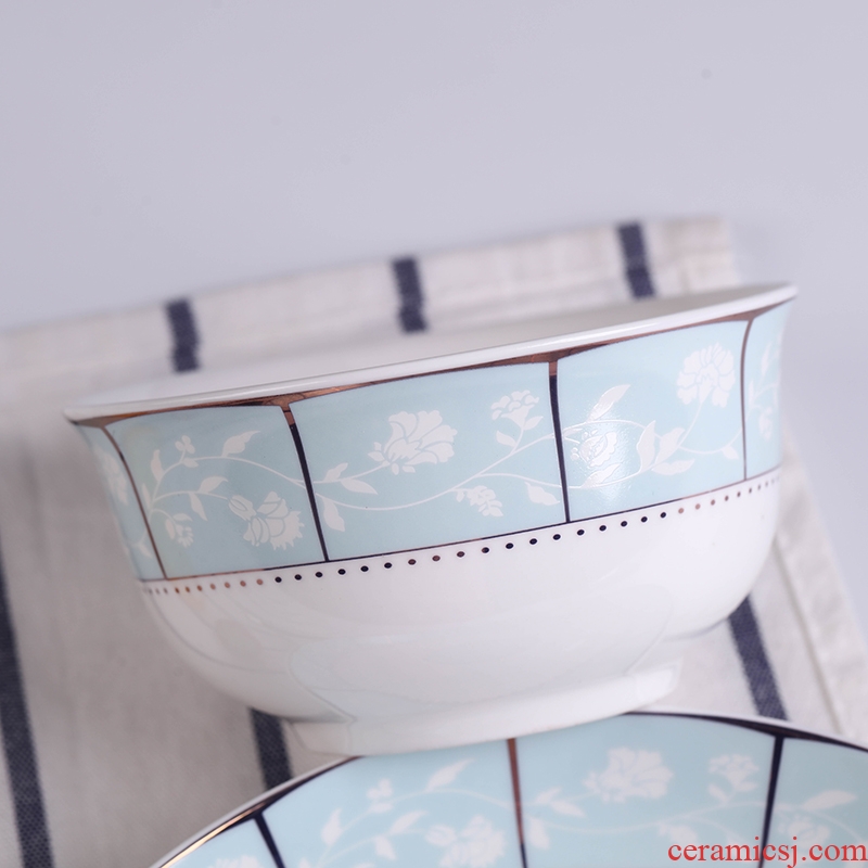 Jingdezhen ceramic bowl with a single 4.5 inches to eat rice bowls simple ideas can microwave special dishes