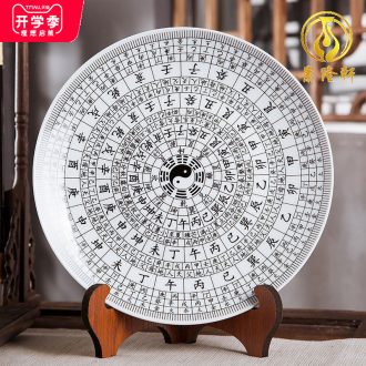 Jingdezhen ceramics furnishing articles hang dish sitting room ark Chinese arts and crafts decoration home decoration plate of town house