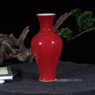 Jingdezhen ji red red imitation royal porcelain vase 20-40 cm celestial plum bottle bottle gourd gourd