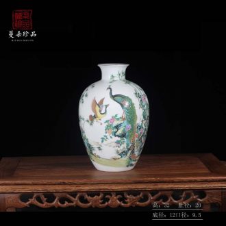 Jingdezhen phoenix vase colorful decorative porcelain ceramic furnishing articles furnishing articles sitting room reveals ark new vase