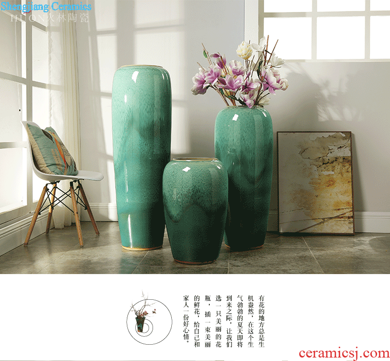 Ceramic vase continental contracted sitting room porch hotel large landing dried flowers flower arrangement ideas soft adornment is placed