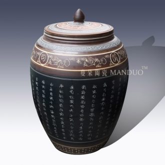 High-grade ancient classical jingdezhen ceramic culture rice jar of barrel of primitive simplicity storage storage tank porcelain