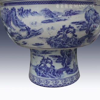 Promoting environmental ceramic porcelain VAT high raise fish a goldfish bowl lotus pond lily ceramic porcelain crock