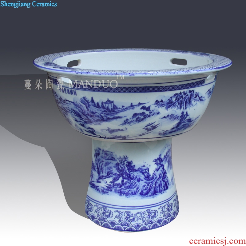 Promoting environmental ceramic porcelain VAT high raise fish a goldfish bowl lotus pond lily ceramic porcelain crock