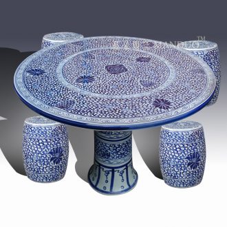Jingdezhen ceramic table suit high-end classic traditional table suit anti-corrosion is prevented bask in the exhibition hall museum table