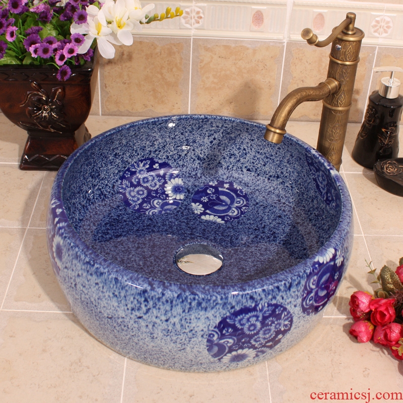 Jingdezhen JingYuXuan ceramic wash basin stage basin sink art basin basin kiln glaze color