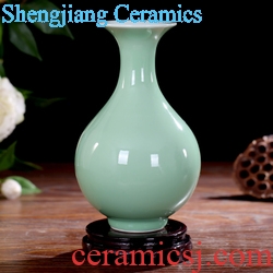 Jingdezhen ceramics bound lotus flower plum bottle of large vase home sitting room hotel office study furnishing articles