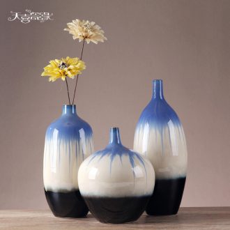European modern ceramic vase furnishing articles creative living room TV cabinet table flower arranging porch, home decoration
