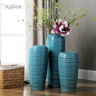 Contemporary and contracted Mediterranean ceramic vase landing creative living room TV ark hotel dry flower home decoration