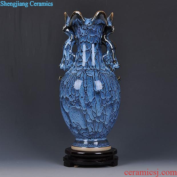 Scene, jingdezhen ceramic hand-painted salted and dried plum storage tank household adornment handicraft furnishing articles in the kitchen