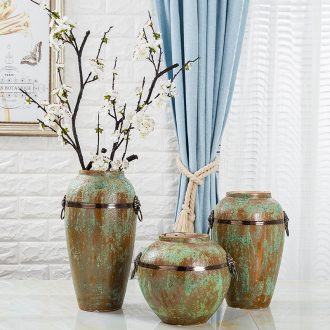 Contemporary and contracted ceramics vase creative flower arranging dried flowers restore ancient ways the living room table furnishing articles porcelain home decoration