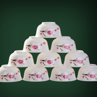 Jingdezhen tableware suit new ceramic bowl 4.5 -inch porringer rice bowls to eat rice bowl bowl