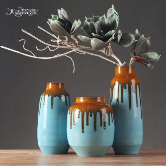 Contemporary and contracted ceramic vase furnishing articles fashionable sitting room flower arranging dried flowers, TV ark wine home decoration