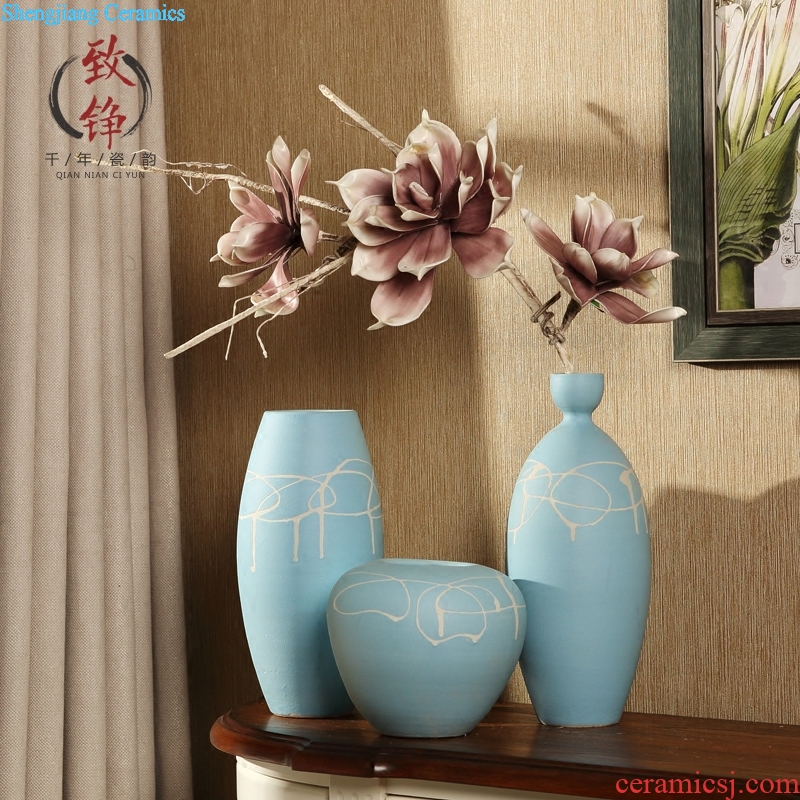 Jingdezhen ceramic vase desktop China household of Chinese style decoration flower arranging furnishing articles sitting room TV cabinet