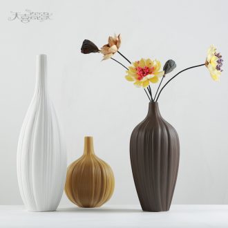 Nordic contracted ceramic vase zen household act the role ofing is tasted the sitting room TV cabinet example room decoration furnishing articles flower arrangement
