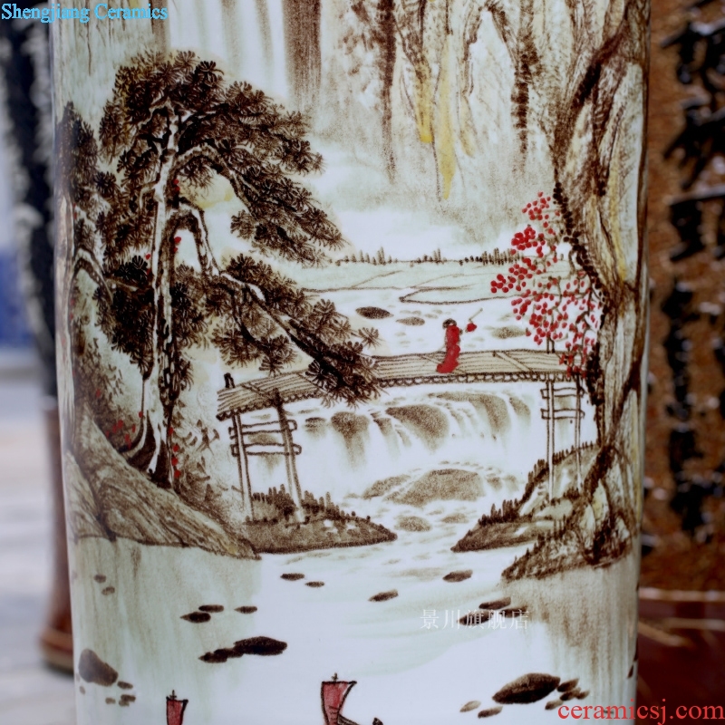 Hand-painted has a long history of large vases, jingdezhen ceramics home sitting room place hotel decoration