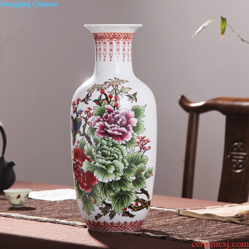 Jingdezhen ceramic vases, flower receptacle contracted TV ark furnishing articles lucky bamboo hydroponic packages mailed home decoration arts and crafts