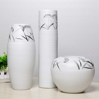 Jane the adornment style of modern home furnishing articles handicraft ceramic flower arranging flowers, three-piece vase decoration