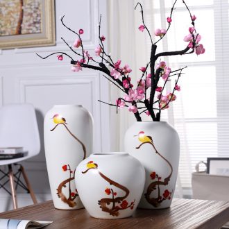 Modern new Chinese style ceramic vase creative living room TV cabinet furnishing articles wine household soft adornment flower arrangement