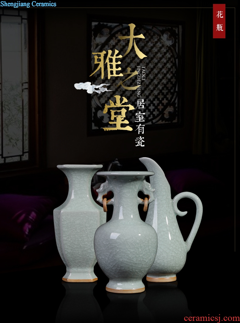 Jingdezhen ceramics vases, flower flower implement guest dining room porch decoration porcelain exhibition hall household furnishing articles