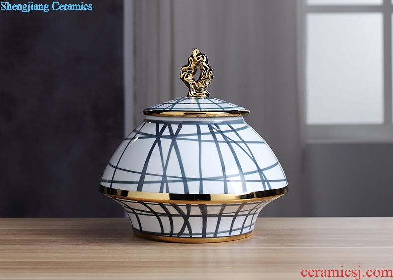 Jingdezhen new Chinese style household soft adornment ceramic desktop furnishing articles furnishing articles sitting room decoration