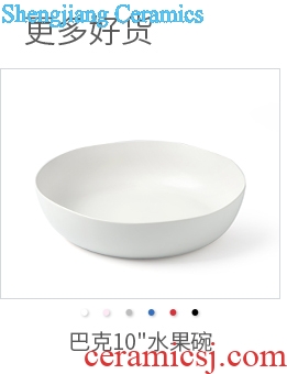 Ijarl million fine ceramic big soup bowl rainbow noodle bowl of fruit salad bowl bowl dessert bowl household utensils coast of Norway