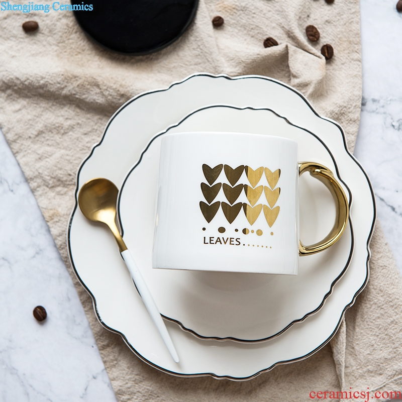 Ijarl million jia household contracted ceramic mug cup practical breakfast cup office coffee cup of water glass