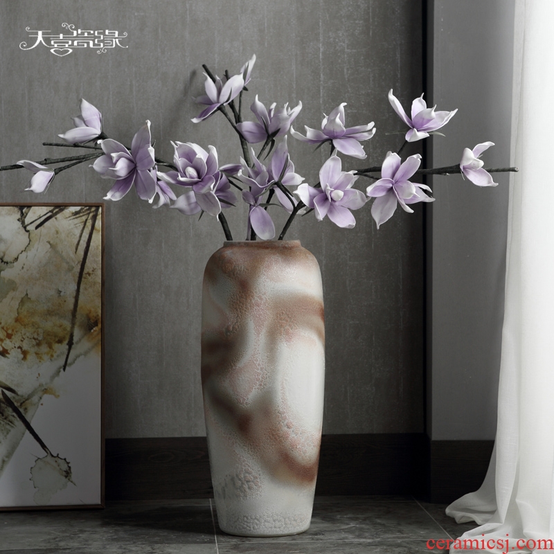 Jingdezhen modern ceramic vase landing hotel club house sitting room dry flower arranging TV ark home furnishing articles POTS