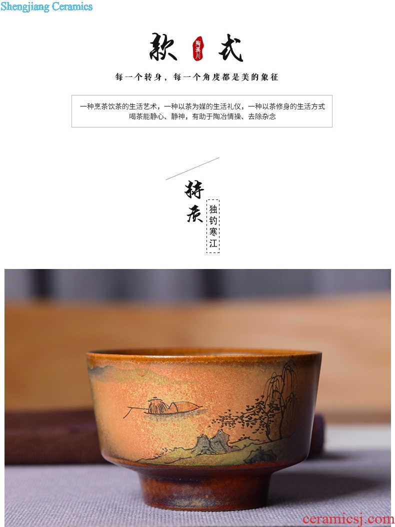 TaoXiChuan new jingdezhen firewood hand-painted single cup home owner cup ceramic tea set personal sample tea cup
