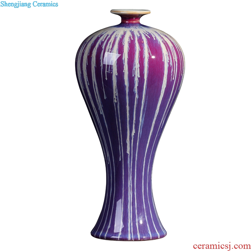 Jingdezhen ceramics vases, flower flower implement color glaze furnishing articles home guest decoration restaurant adornment porcelain