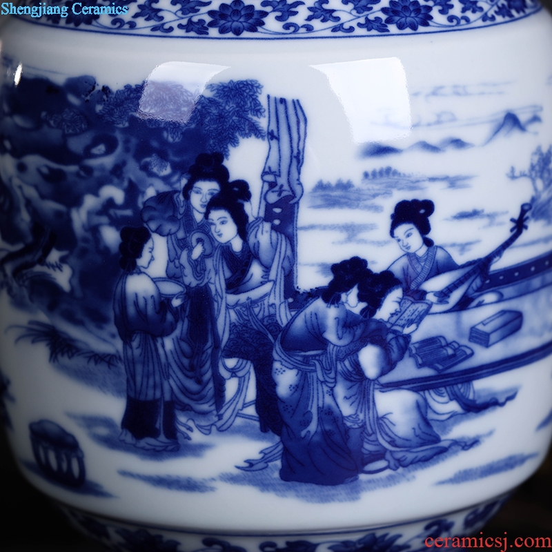Jingdezhen ceramics vase furnishing articles household of Chinese style restoring ancient ways is the sitting room porch rich ancient frame decoration decoration bottles