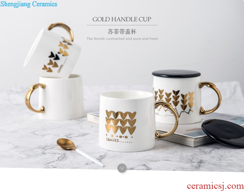 Ijarl million jia household contracted ceramic mug cup practical breakfast cup office coffee cup of water glass