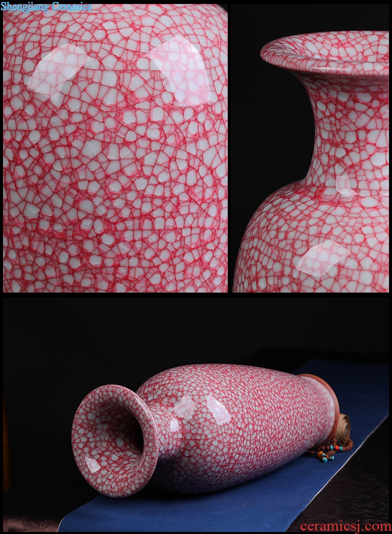 Jingdezhen large ceramic vases, flower arranging is jun porcelain TV ark furnishing articles of new Chinese style household living room decoration