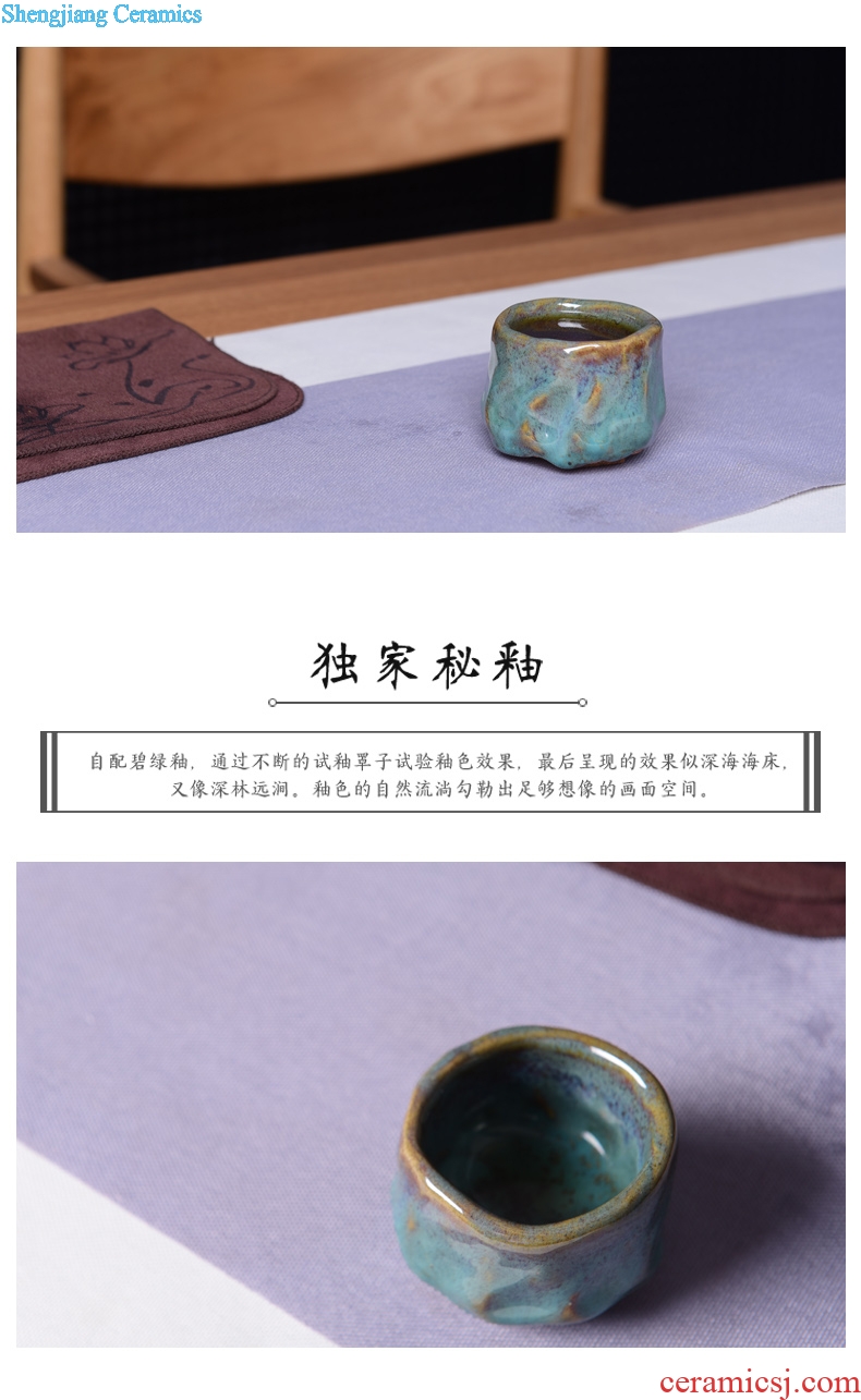 Creative TaoXiChuan jingdezhen ceramic handmade glass ceramic cup color glaze sample tea cup masters cup